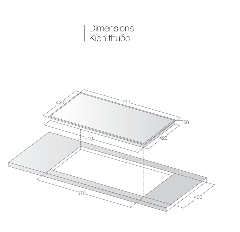 Bếp từ đôi TA 1006C
